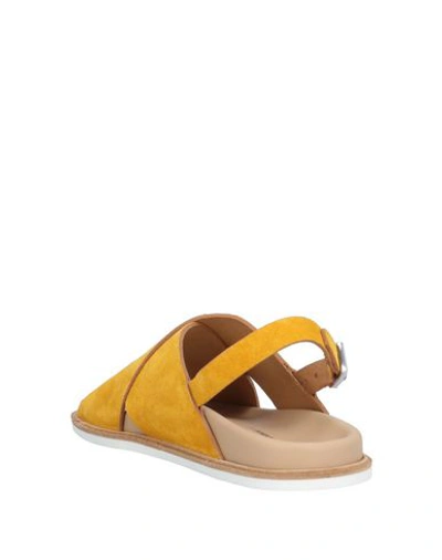 Shop Alberto Fermani Sandals In Yellow