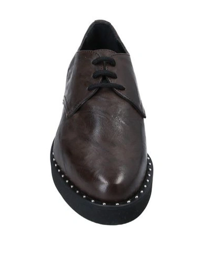 Pinko Lace-up Shoes In Dark Brown