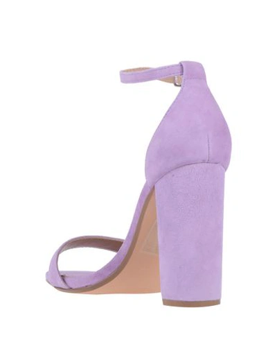 Shop Steve Madden Woman Sandals Lilac Size 8.5 Soft Leather