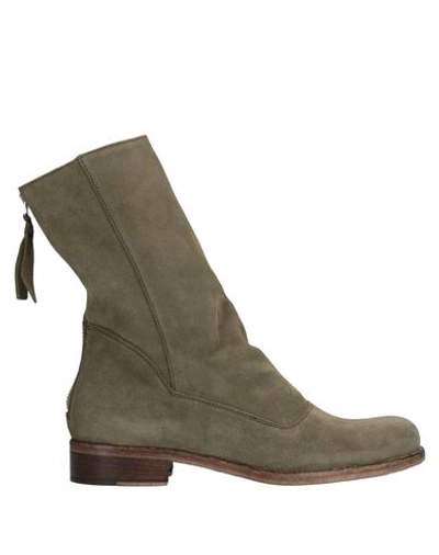 Shop Alberto Fermani Ankle Boot In Military Green