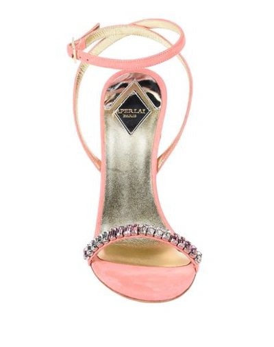 Shop Aperlai Woman Sandals Salmon Pink Size 8 Soft Leather