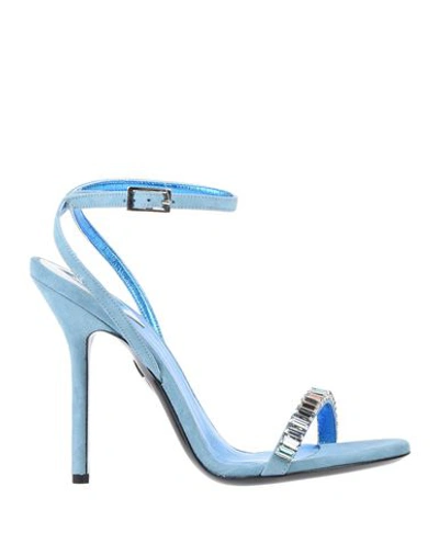 Shop Aperlai Woman Sandals Sky Blue Size 10 Soft Leather