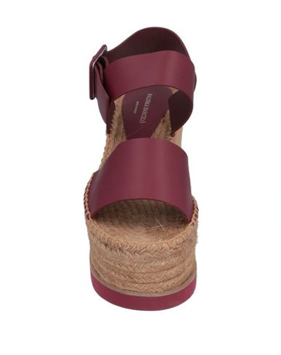 Paloma Barceló Sandals In Maroon