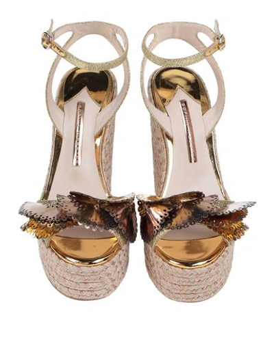 Shop Sophia Webster Sandals In Gold