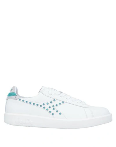 Shop Diadora Heritage Woman Sneakers White Size 7 Soft Leather