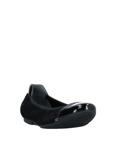 Hogan Woman Ballet Flats Black Size 5 Leather In Black