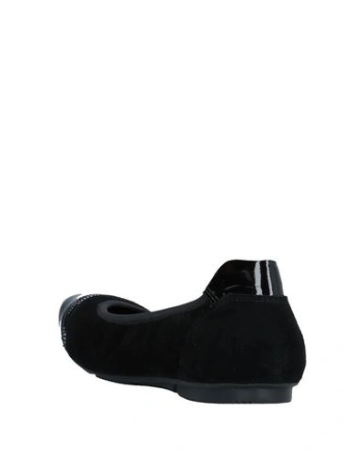 Hogan Woman Ballet Flats Black Size 5 Leather In Black