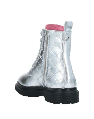 Shop Blumarine Ankle Boots In Silver