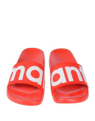 Shop Isabel Marant Woman Sandals Red Size 6 Rubber