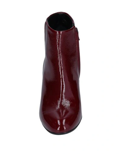 Shop Anna F Ankle Boots In Maroon