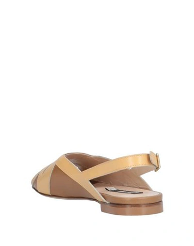 Shop Alberto Fermani Sandals In Camel