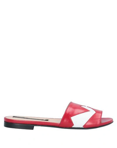 Shop Alberto Fermani Sandals In Red