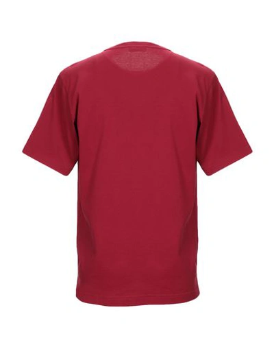 Shop Dolce & Gabbana Man T-shirt Brick Red Size 40 Cotton