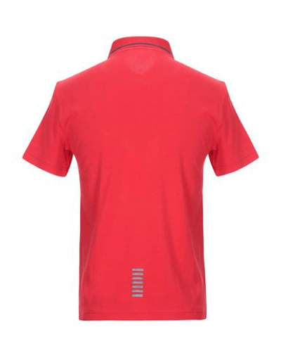 Shop Ea7 Polo Shirt In Red