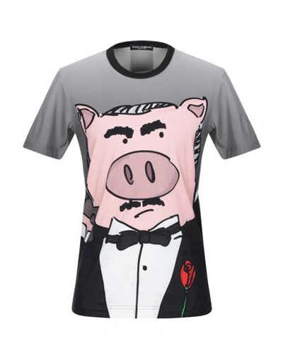 Dolce & Gabbana T-shirts In Grey