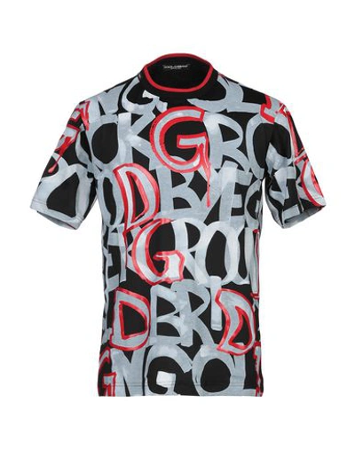 Shop Dolce & Gabbana T-shirts In Black