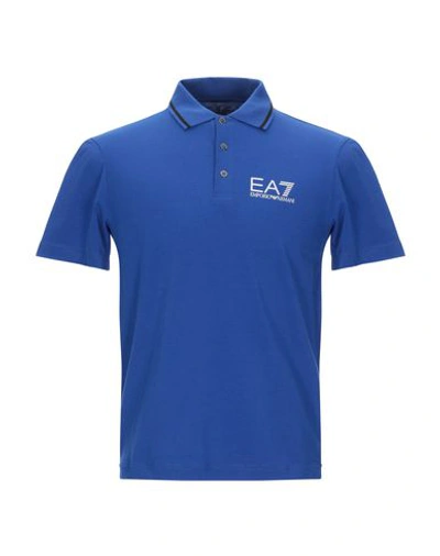 Shop Ea7 Polo Shirt In Blue