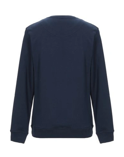 Shop Frankie Morello Man Sweatshirt Midnight Blue Size S Cotton