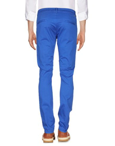 Shop Grey Daniele Alessandrini Man Pants Bright Blue Size 32 Cotton, Elastane