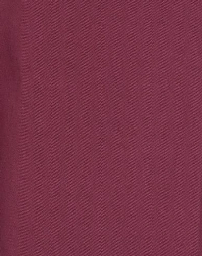 Shop Incotex Man Pants Garnet Size 36 Cotton, Elastane In Red
