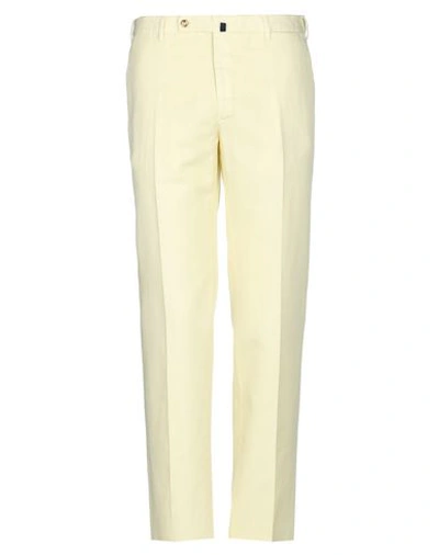 Shop Incotex Casual Pants In Light Yellow