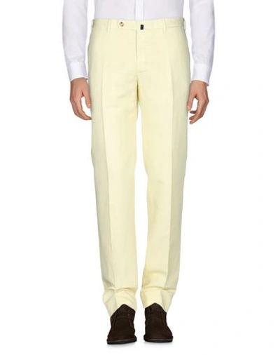 Shop Incotex Casual Pants In Light Yellow