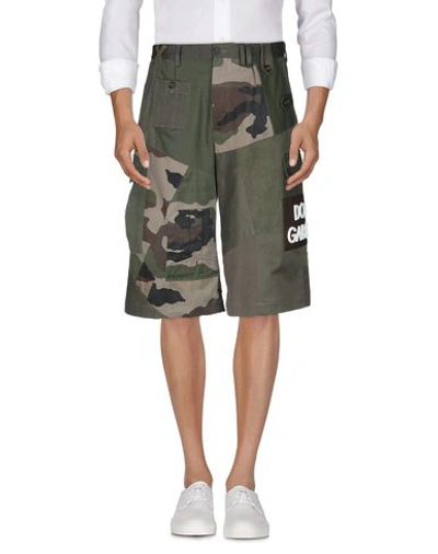 Dolce & Gabbana Shorts & Bermuda Shorts In Military Green