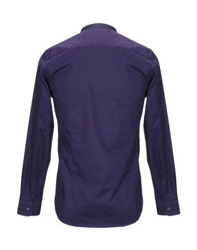 Shop Daniele Alessandrini Shirts In Purple