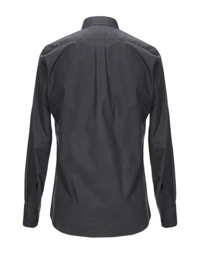 Shop Dolce & Gabbana Man Shirt Black Size 15 ½ Cotton, Viscose, Metallic Fiber, Polyamide