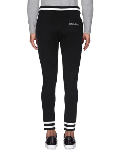 Dolce & Gabbana Knit Jogging Pants With Embroidery In Black