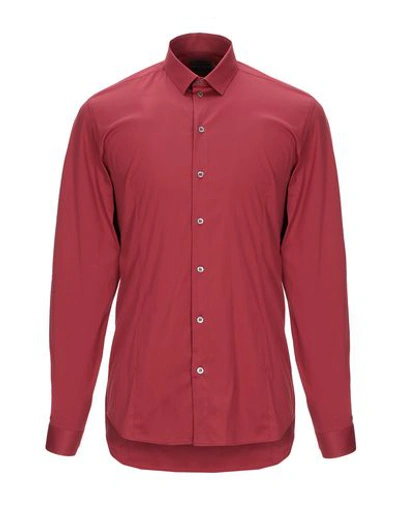 Shop Patrizia Pepe Shirts In Maroon