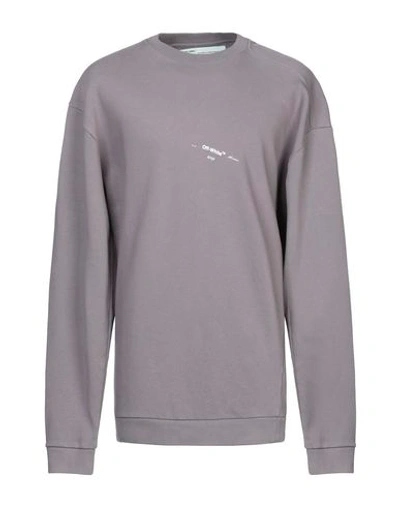 Shop Off-white Sweatshirt In Grey