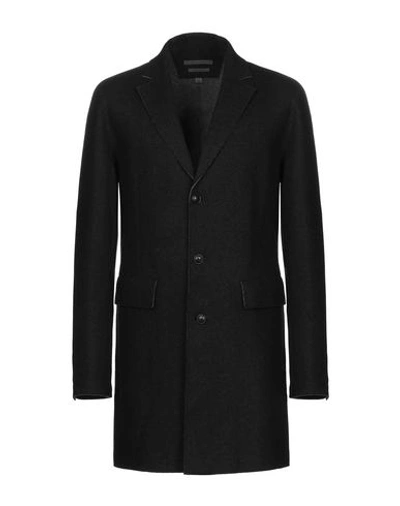 Shop John Varvatos Coat In Black