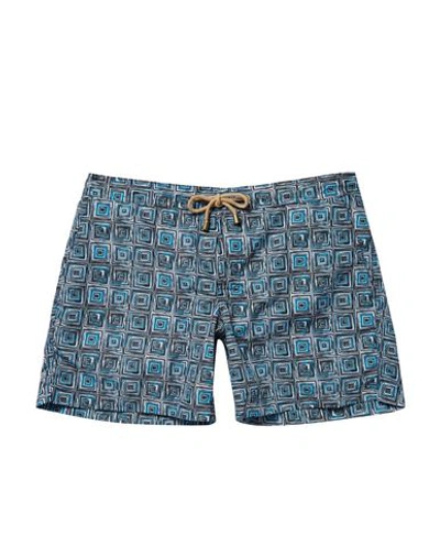 Shop Thorsun Swim Shorts In Blue