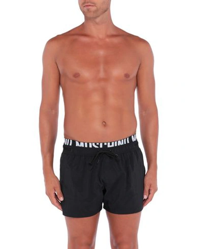 Shop Moschino Man Swim Trunks Black Size S Polyamide