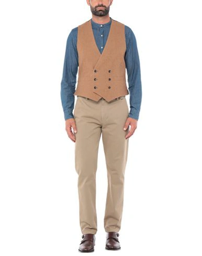 Lardini Suit Vest In Camel