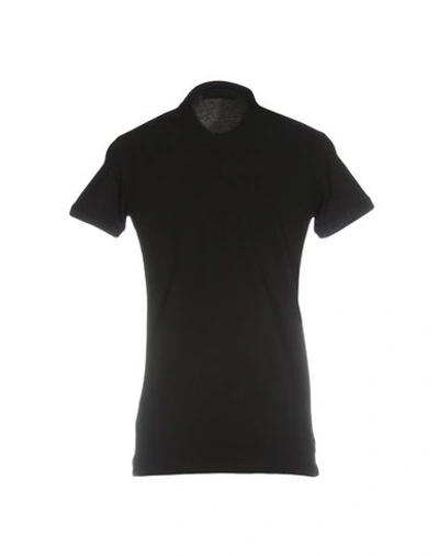 Shop Dsquared2 Man Polo Shirt Black Size M Cotton