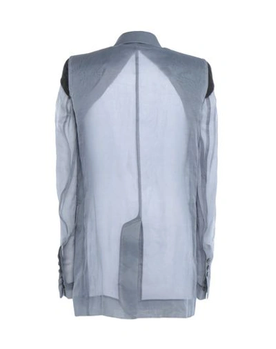 Shop Rick Owens Blazer In Grey