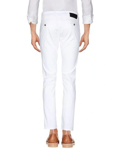 Shop Alessandro Dell'acqua Man Pants White Size 35 Cotton, Elastane