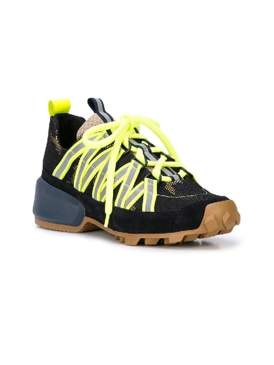 Shop Pierre Hardy Trail Mesh Camouflaged Sneakers In Multicolor