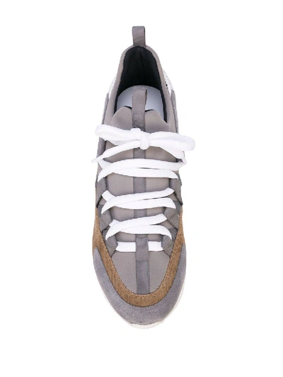 Shop Pierre Hardy Trek Comet Sneakers Grey