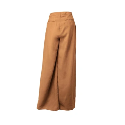Shop Tomcsanyi Kecel Rust Fold Hem Trousers In Neutrals