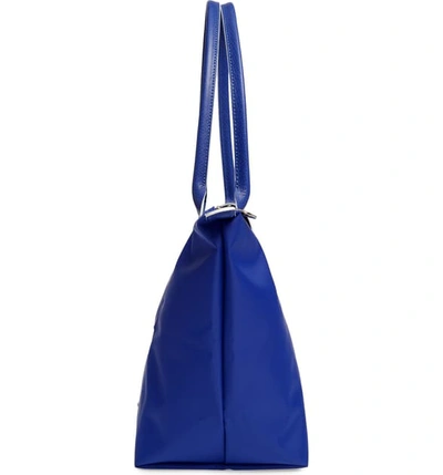 Shop Longchamp Le Pliage Club Small Shoulder Tote - Blue In Cobalt