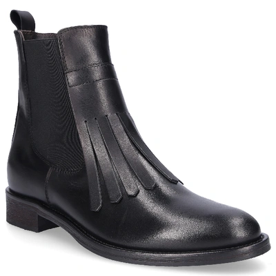 Shop Via Roma 15 Ankle Boots Black Saint Barth