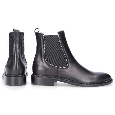 Shop Via Roma 15 Ankle Boots Black Saint Barth