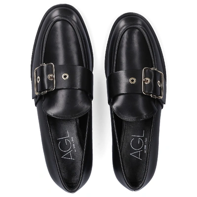 Shop Agl Attilio Giusti Leombruni Loafers D71409 In Black