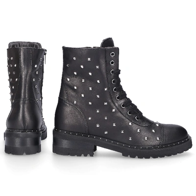 Shop Via Roma 15 Ankle Boots Saint Barth  Calfskin Black