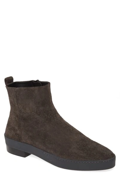 Shop Fear Of God Santa Fe Chelsea Boot In Anthracite