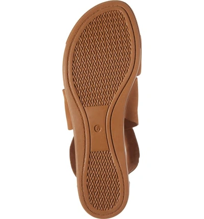 Shop Eileen Fisher Sport Platform Sandal In Cognac Leather