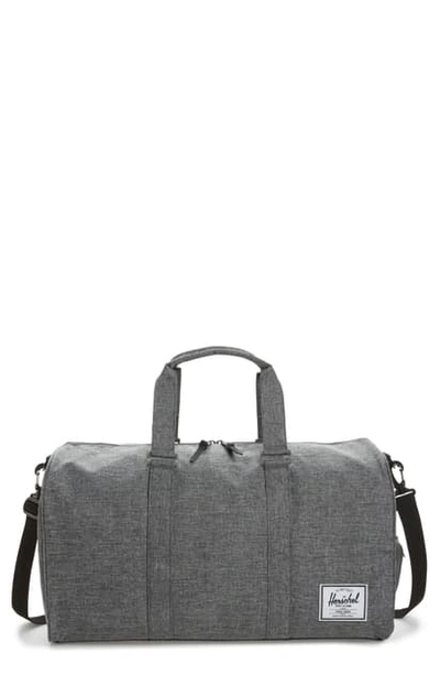 Shop Herschel Supply Co Novel Duffle Bag - Grey In Raven Crosshatch